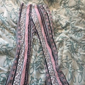 Nice comfy long pants with designs all over.